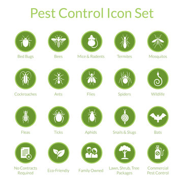 Pest Control Icon set