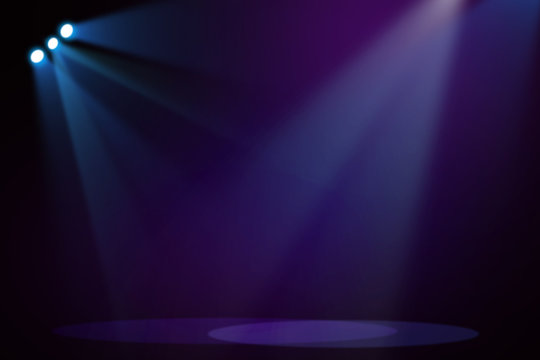 Purple & Blue stage background