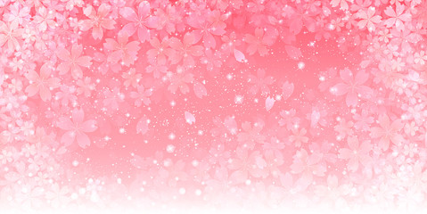 Naklejka premium 桜 春 背景