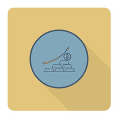Business Graph with Arrow Pointing Up 