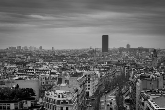 Fototapeta Paris from the top of the 'Arc de Triomphe' B7W