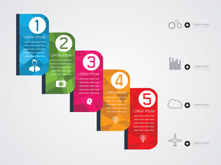 vector illustration of infographic options banner