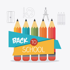 Naklejka premium Back to school design.