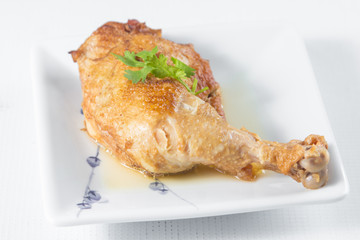 poached chicken