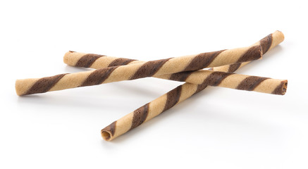 wafer stick on white background