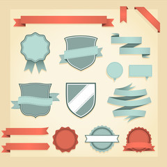 Retro Banners, Ribbons & Badges  © Giraphics