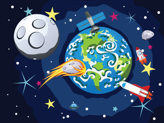 Naklejka premium Earth Planet