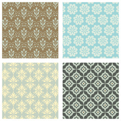 Seamless Wallpaper Pattern Set 
