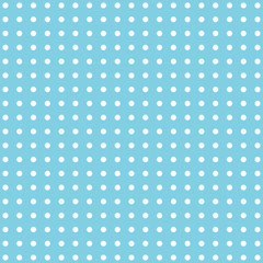 retro blue polka dot pattern - obrazy, fototapety, plakaty