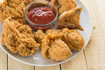 fried crispy chicken