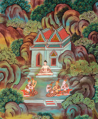 Thai mural painting art © boonsom