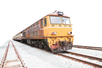 Fototapeta na wymiar Train , isolated on white background