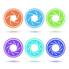 Colored aperture icons