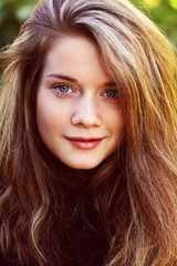 Fototapeta premium Brunette young woman