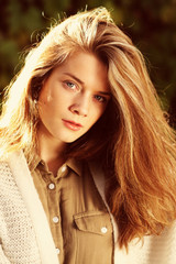 Fototapeta premium Brunette young woman