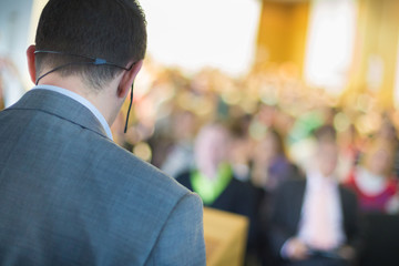 Speaker at Business Conference and Presentation.