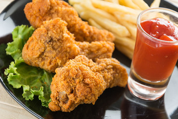 fried crispy chicken