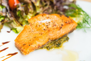 Steak salmon
