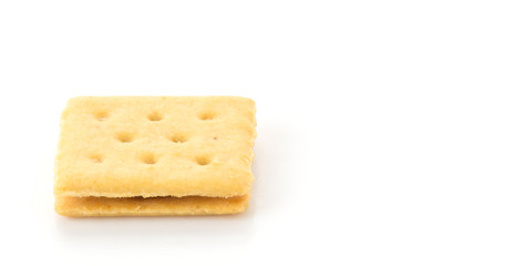 Fototapeta na wymiar cheese biscuit with pineapple jam