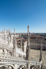 panorama dal duomo di Milano