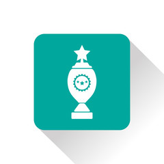 Winner cup and ribbon