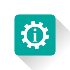 Technical information web icon, vector illustration