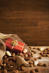 Bag with treats, for traditional Dutch holiday 'Sinterklaas'