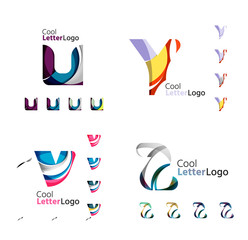 Letter business emblem collection