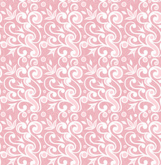 Floral pink seamless texture.