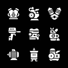 Set icons of motor and engine