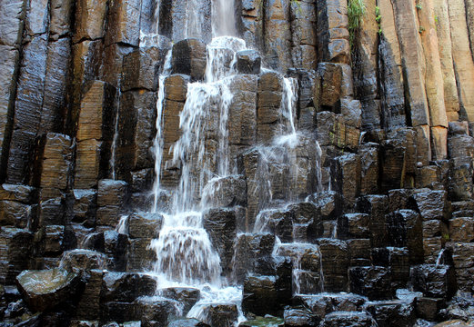 Basalt Prisms In Hidalgo, Mexico