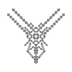 Neck design in ethnic style for fashion