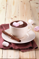 Fototapeta na wymiar hot chocolate drink
