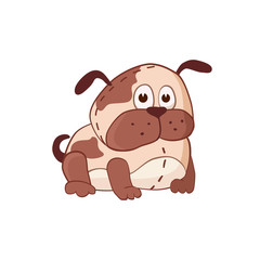 Cartoon dog character. Stuffed toy.