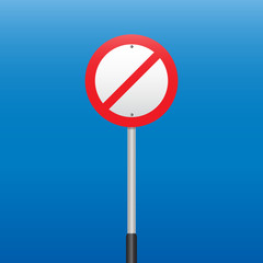 Prohibition Sign . Vector illustrations