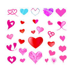 Heart vector graphic design