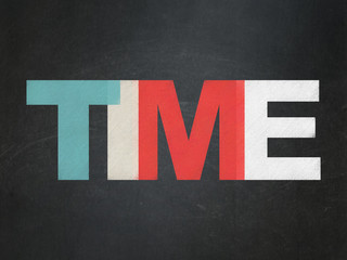 Time concept: Time on School Board background