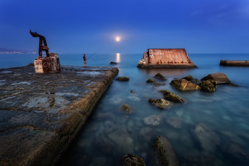 Luna llena en Mar
