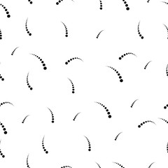 Black dotted seamless pattern background