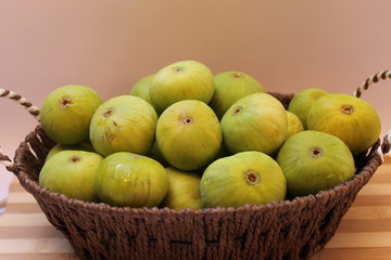 Figs ripe fruit in a basket summer Turkey