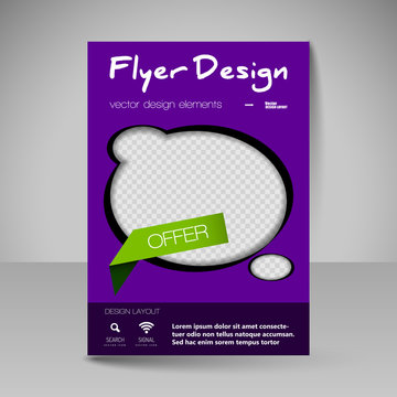 Site layout for design - flyer