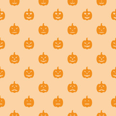 seamless pattern with pumpkins