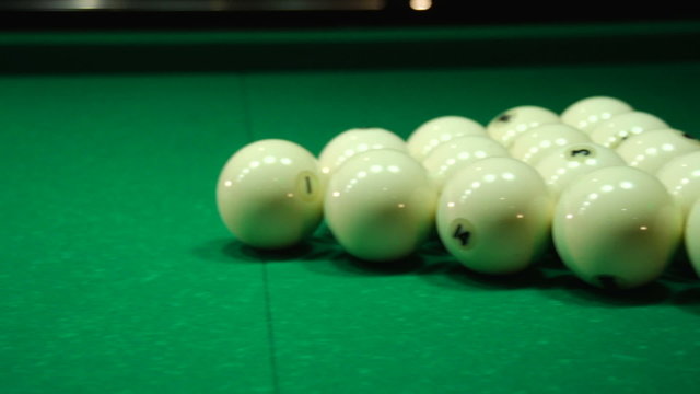 White balls on the baize