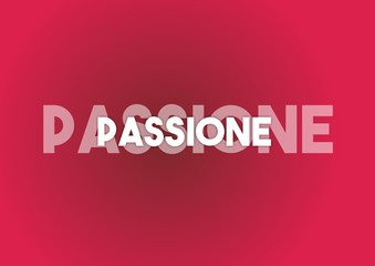 PASSIONE, ROSSO