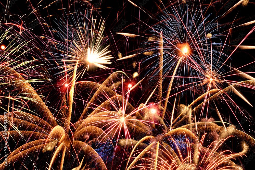 Canvas Prints close up view of fireworks