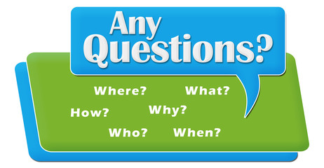 Any Questions Comment Symbol Block 