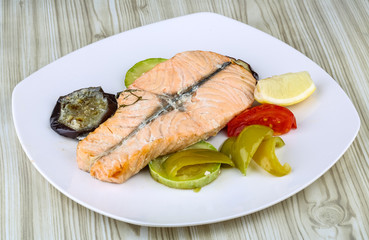 Baked salmon