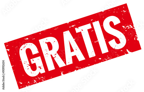 "Grunge Stempel rot gratis vektor " Stock image and royalty-free vector