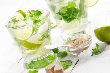 Mojito with lime