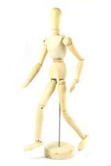 Wooden Human Mini Mannequin Unisex isolated